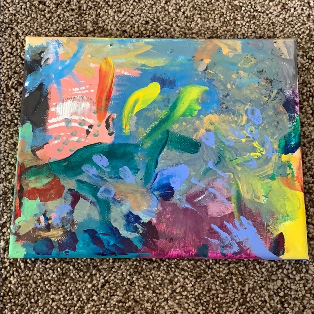 Painting: Abstract Creation 💛💙